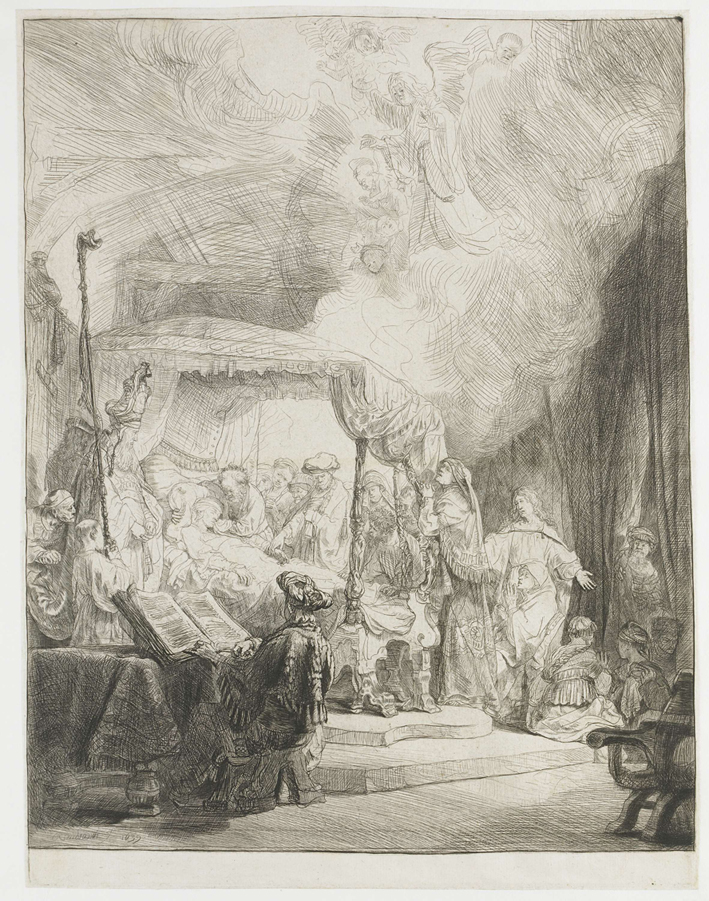  伦勃朗·梵·莱茵 Rembrandt van Rijn——死亡的圣母玛利亚1